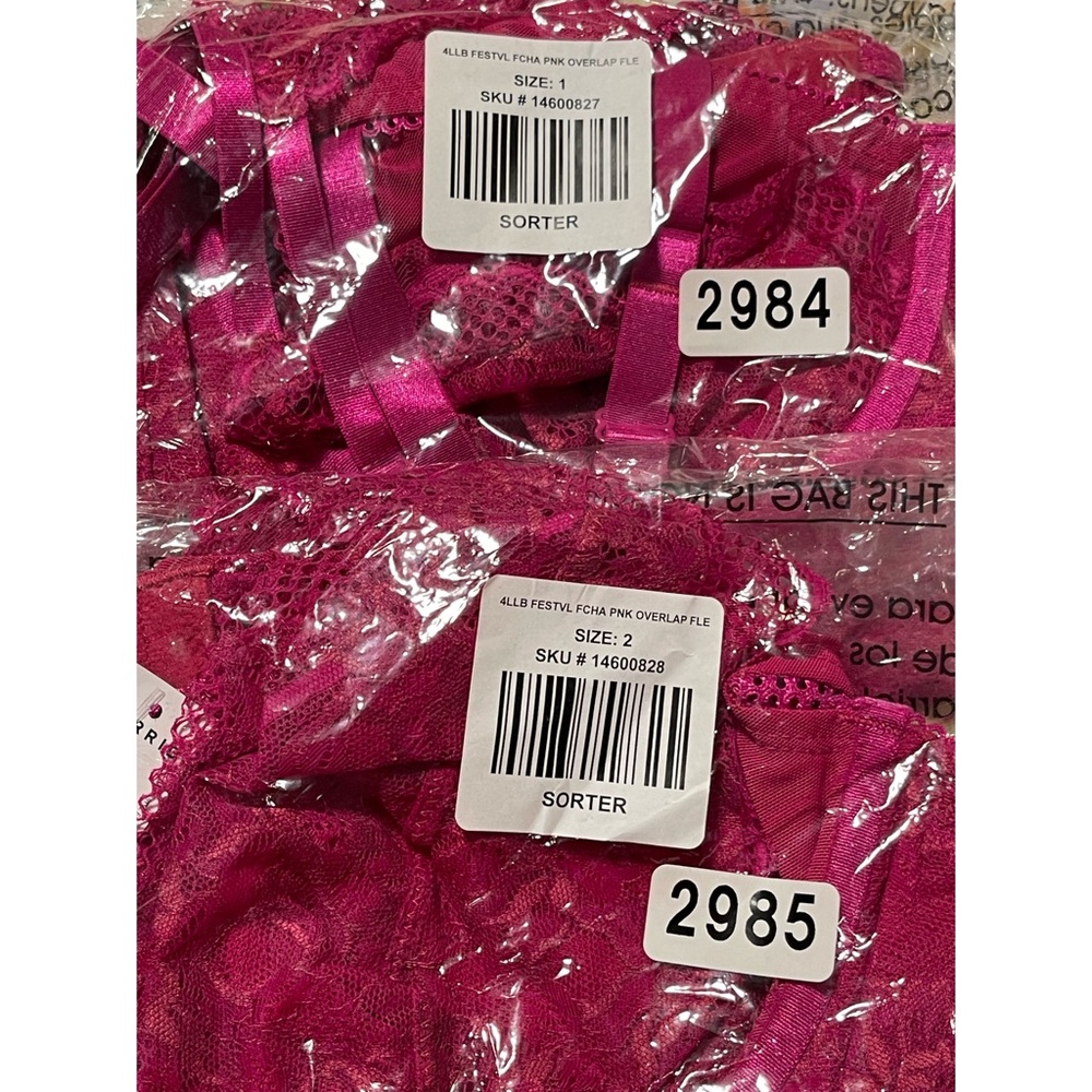 Torrid Women's Lace Bralette - Fuchsia NWT SZ 2X and 1X - Picture 9 of 11